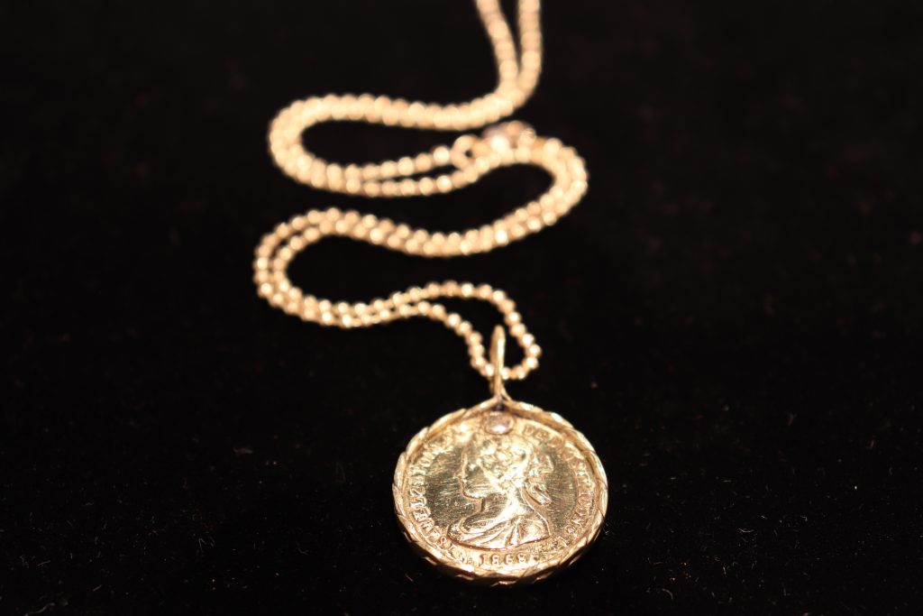 brass-coin-pendant-alleghany-highlands-arts-and-crafts-center