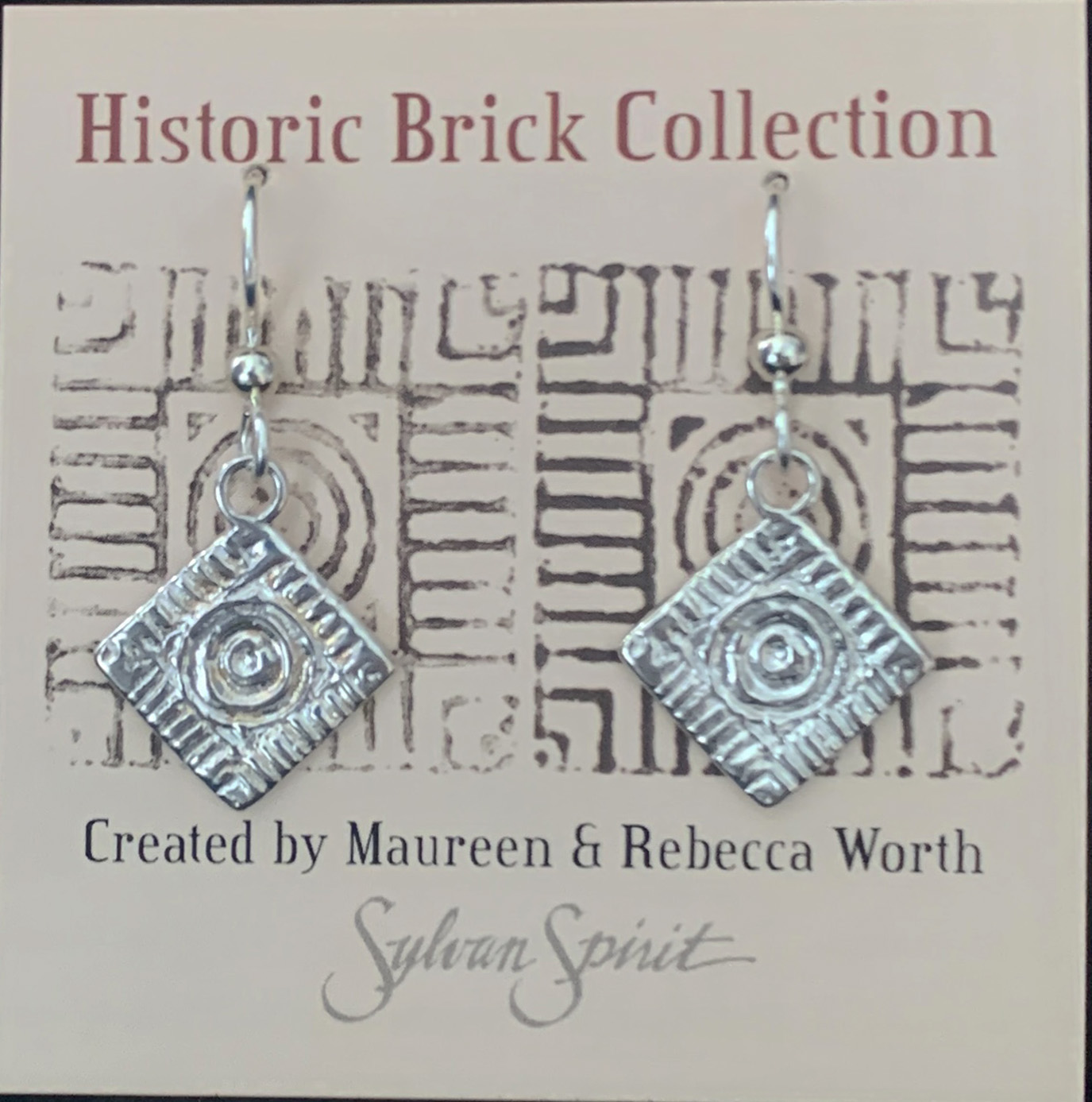 Lexington Brick Diamond Drop Earrings