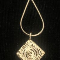 Lexington Brick Gold Pendant with Chain