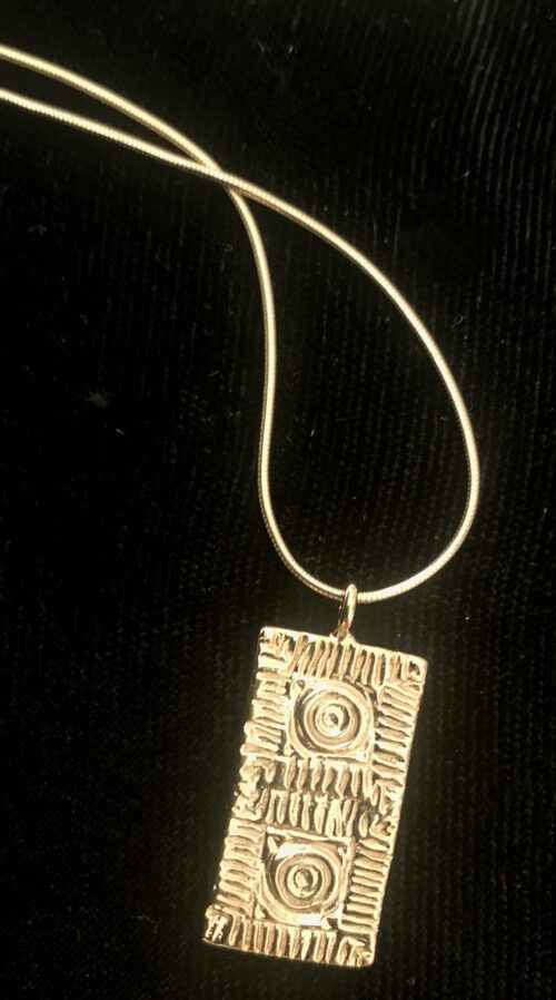 Lexington Brick Gold Pendant with Chain
